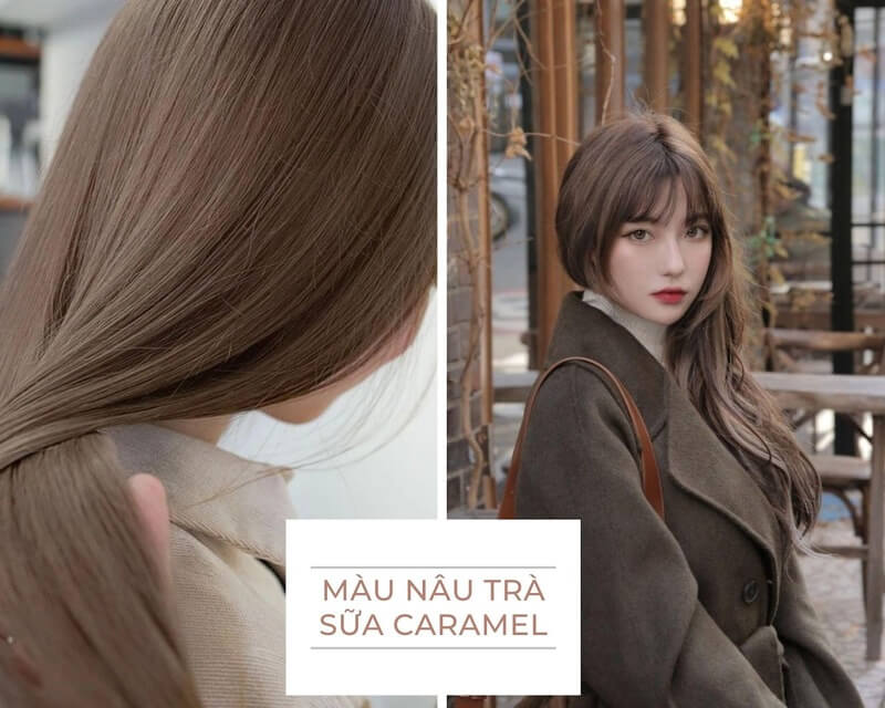 Tóc nâu trà sữa caramel