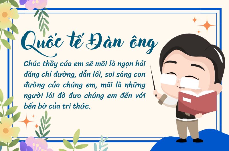 Dành tặng những lời chúc mừng 19/11 đến thầy giáo